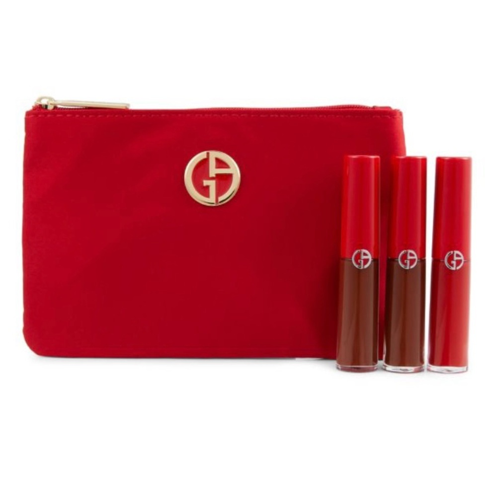 GIORGIO ARMANI Lip Maestro Mini Liquid Lipstick 3-Piece Set